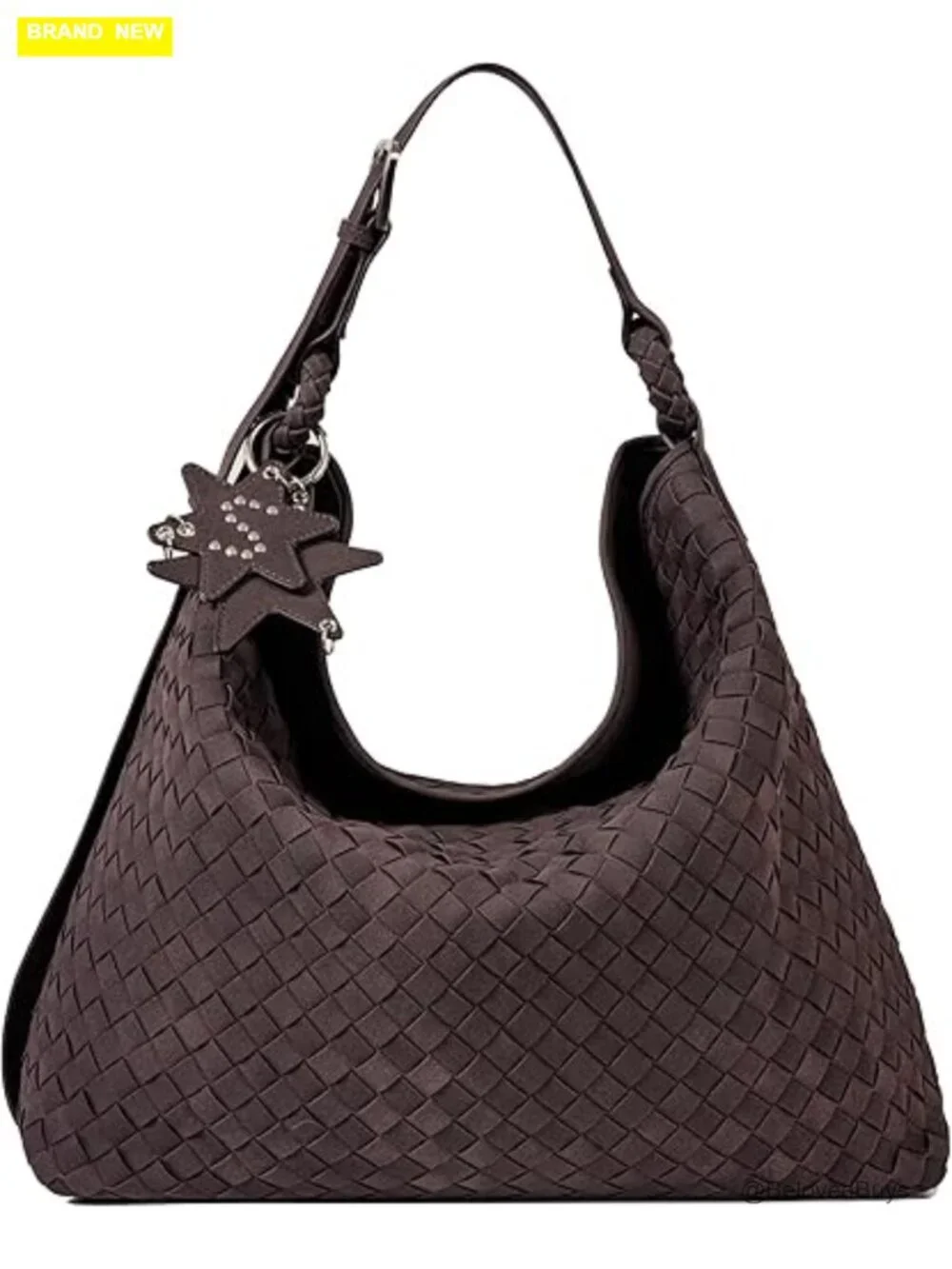Oversized Suede Woven Hobo Bag, Tote Purse for Women, Large Crossbody Shoulder